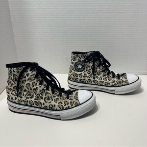 Converse Chuck Taylor All Star Lift High-Top platform sneakers animal print